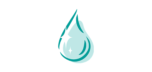 Illustration funkelnder Wassertropfen