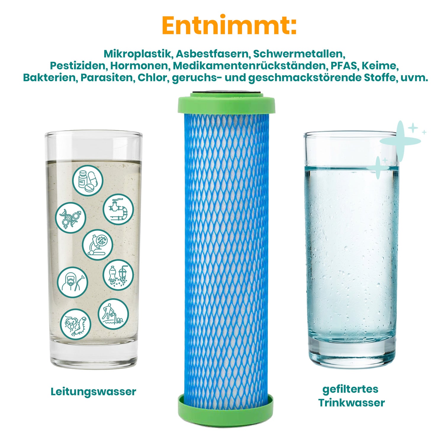 Filtereinsatz Carbonit EM Premium Entnahme