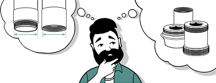 Illustration Person kann sich nicht für Adapter entscheiden