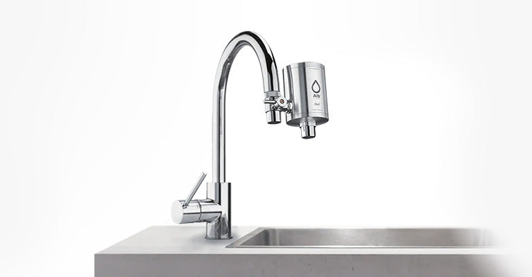 Wasserhahnfilter Alb-Duo installiert