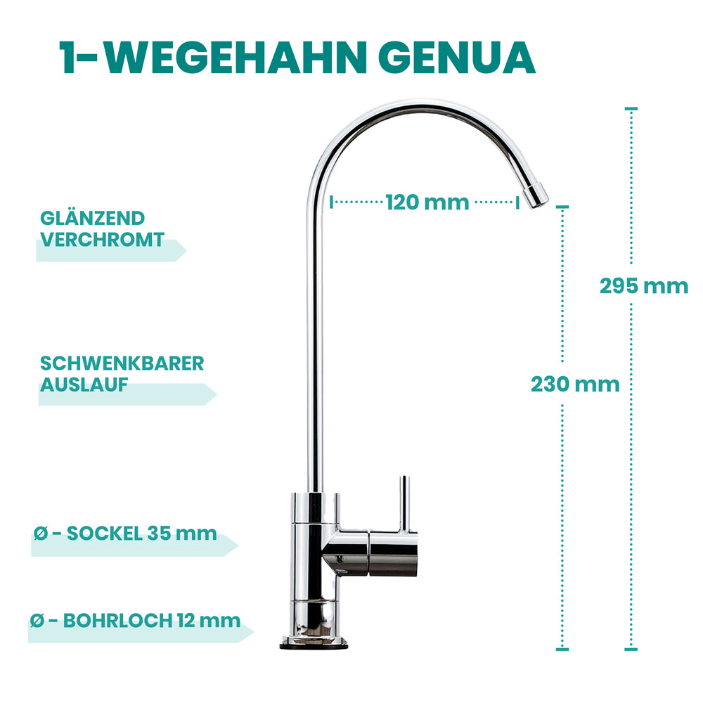 1-Wegehahn Genua Eigenschaften