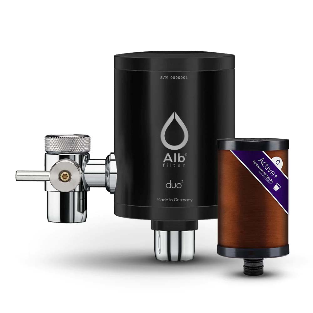 Alb DUO Wasserfilter Wasserhahn-in Schwarz-Active Plus