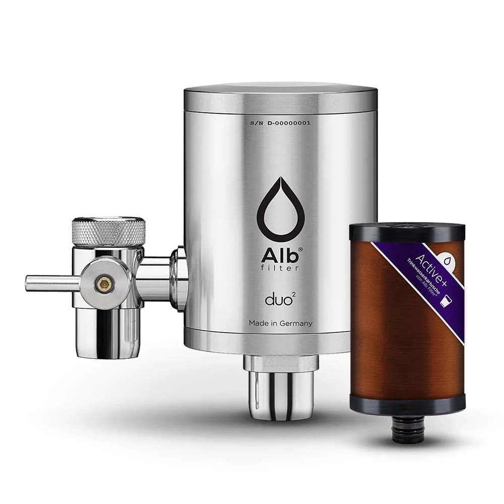 Alb DUO Wasserfilter Wasserhahn-in Silber-Active Plus