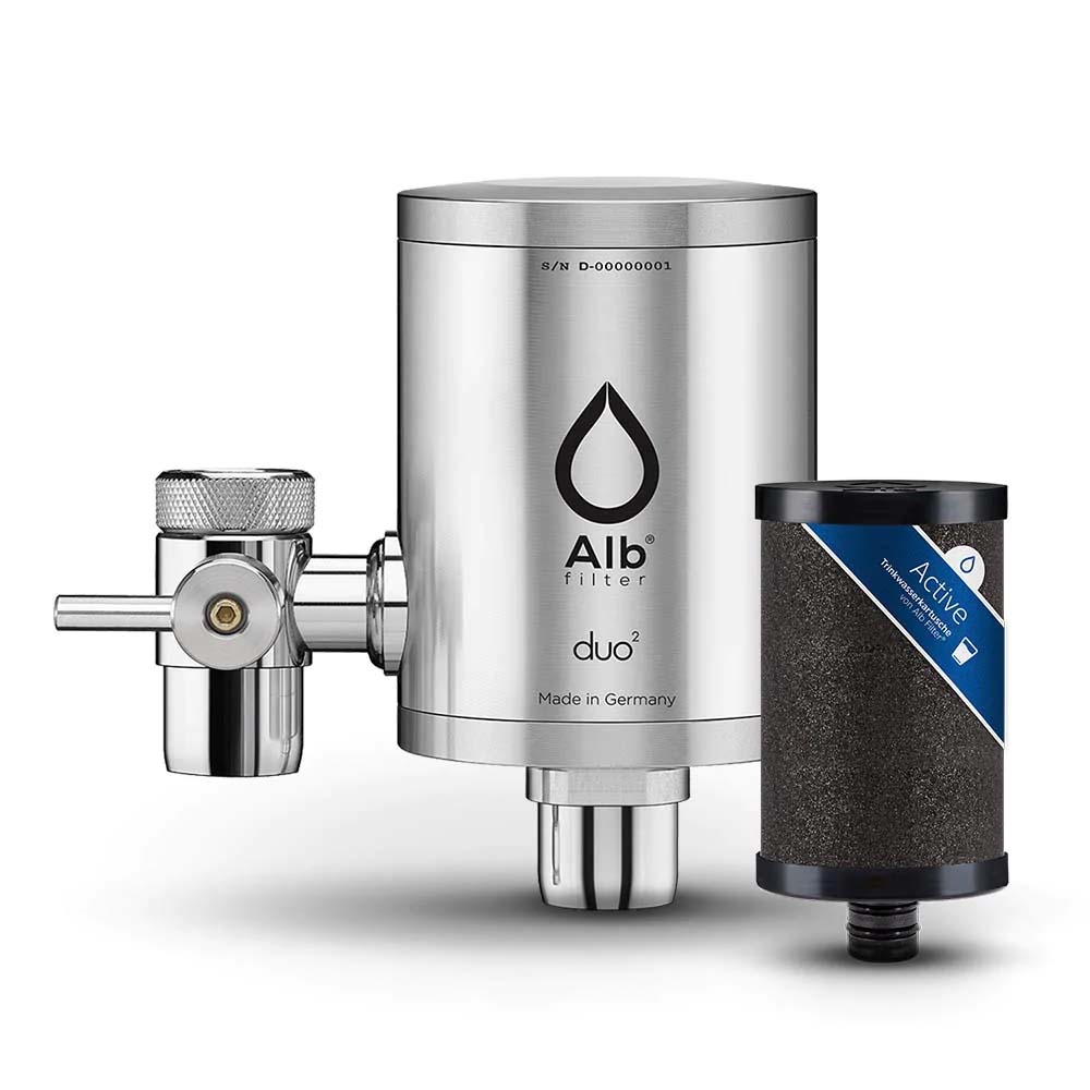 Alb DUO Wasserfilter Wasserhahn-in Silber-Active