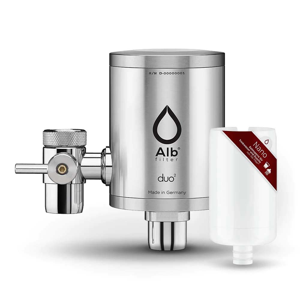 Alb DUO Wasserfilter Wasserhahn-in Silber-Nano