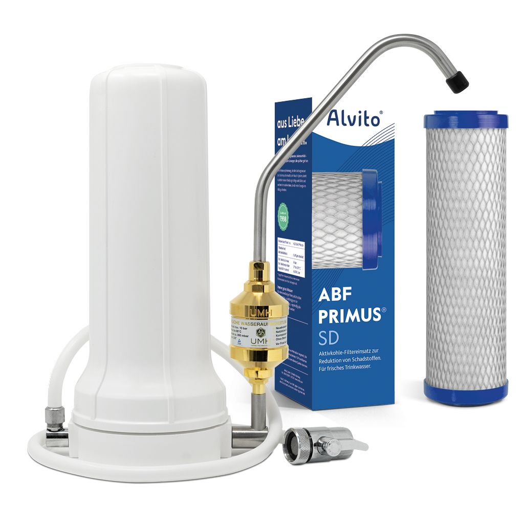 Alvito Auftisch Wasserfilter Set UMH Pure Komposition