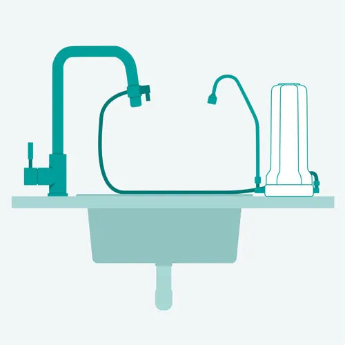 Alvito Auftischfilter am Wasserhahn