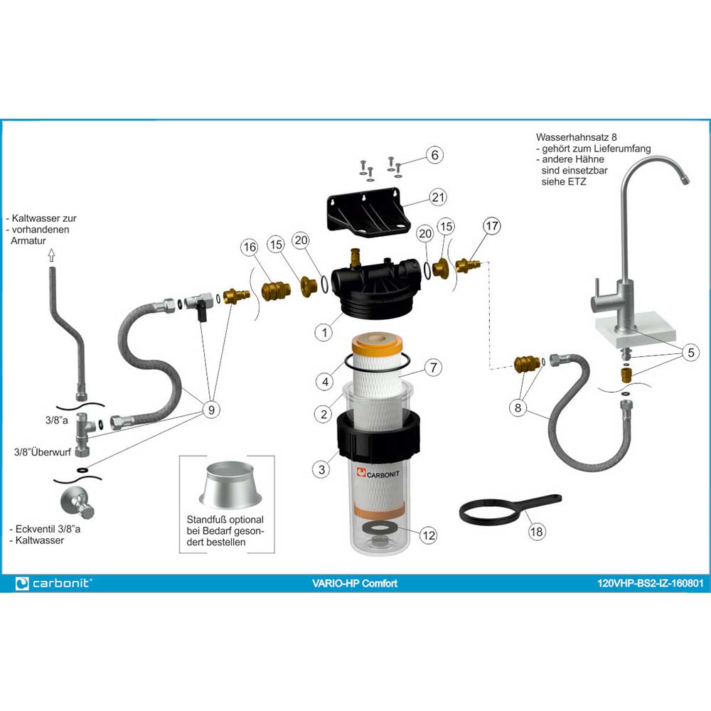 Carbonit-Vario-HP-Comfort-Teilezeichnung