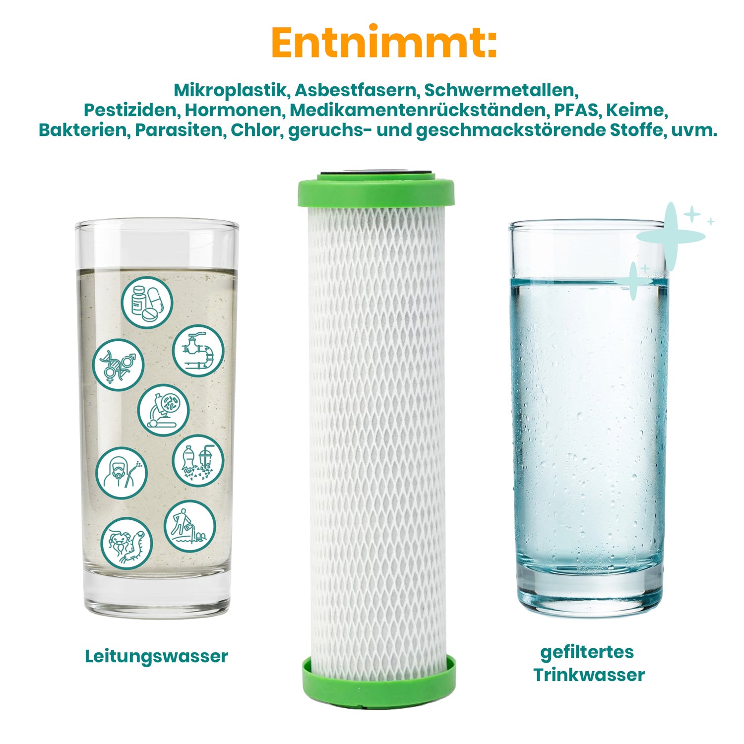 Filtereinsatz Carbonit NFP Premium Entnahme