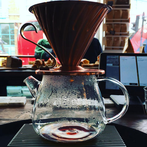 Filterkaffee wird zubereitet