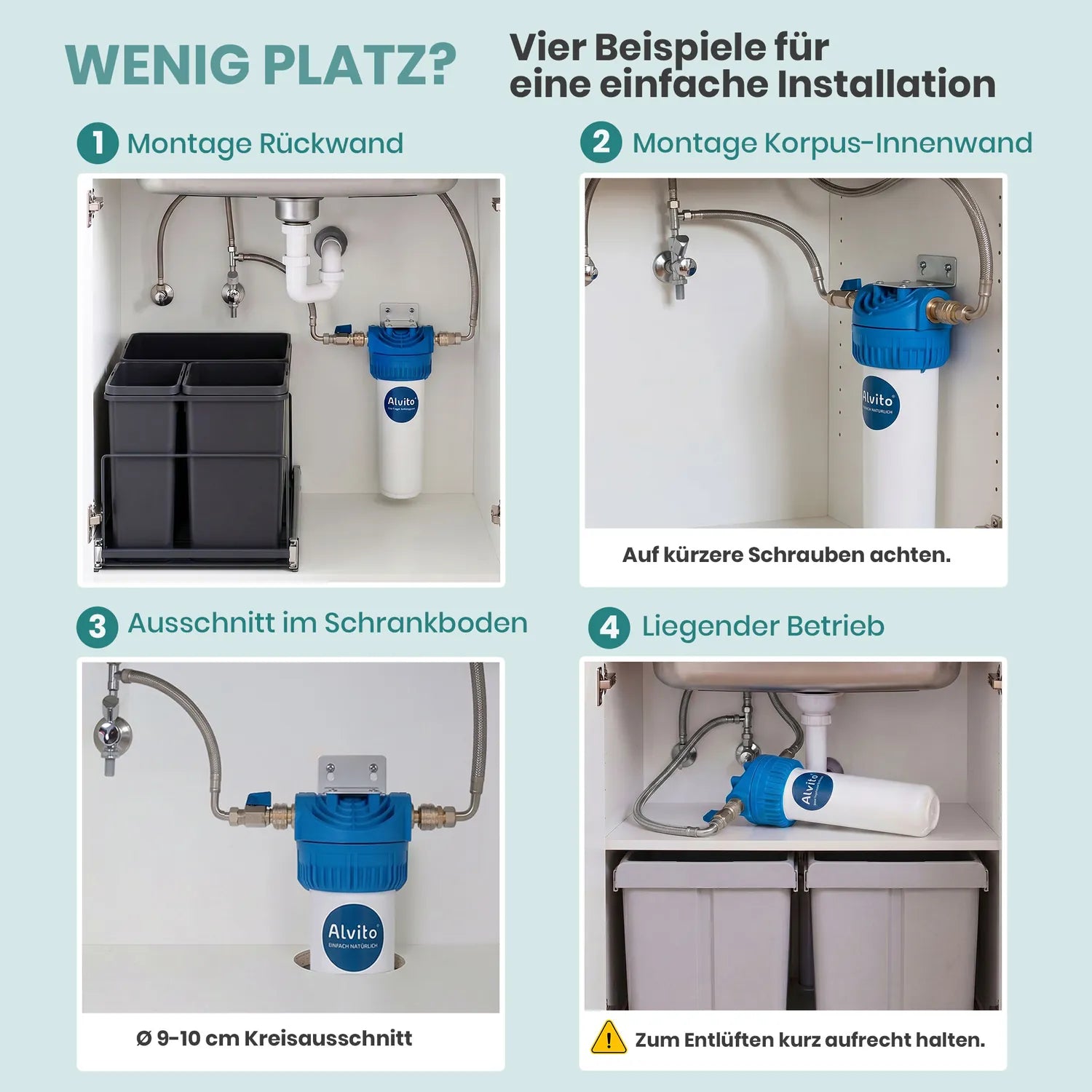Alvito Untertisch Wasserfilter Integral