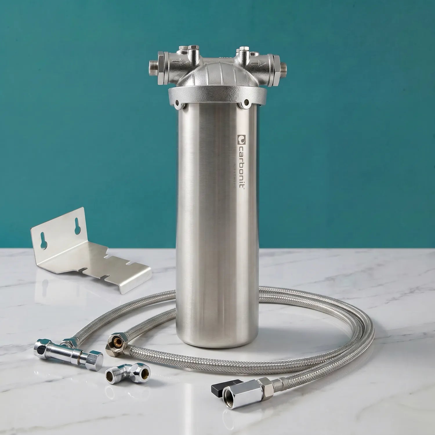 Carbonit Einbau Wasserfilter VARIO Inox VA aus Edelstahl
