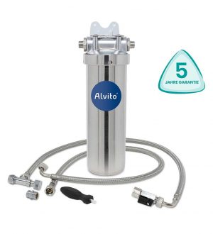 Alvito Untertisch Wasserfilter-System aus Edelstahl