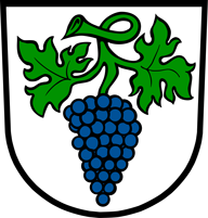 Trinkwasser und Wappen Weingarten Baden