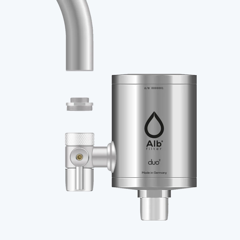 Alb-DUO-Wasserfilter-Wasserhahn-Installation